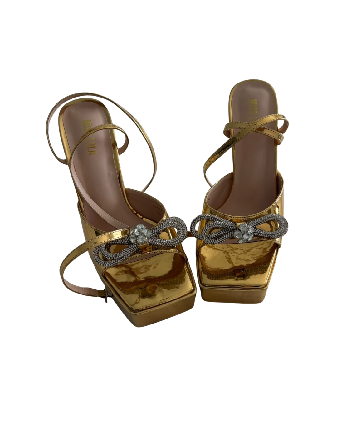 NUEVO Tacones dorados