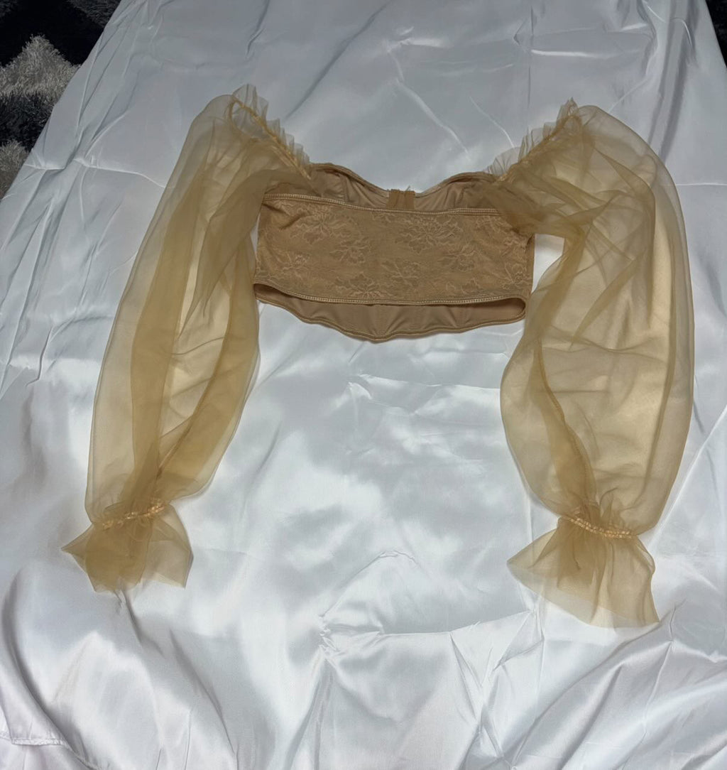Top corset beige