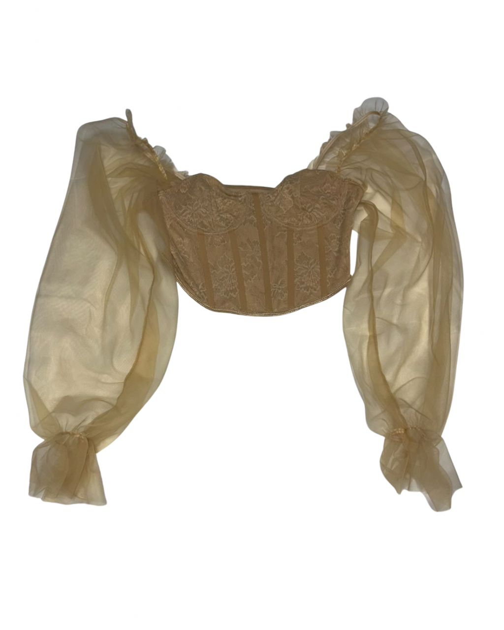 Top corset beige