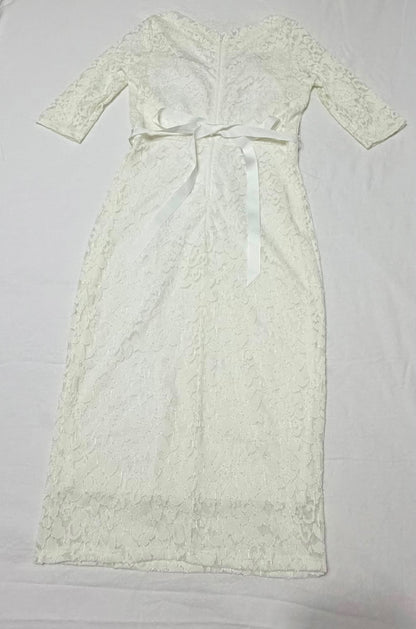 Vestido blanco de encaje