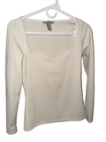 Blusa H&M crema de manga larga